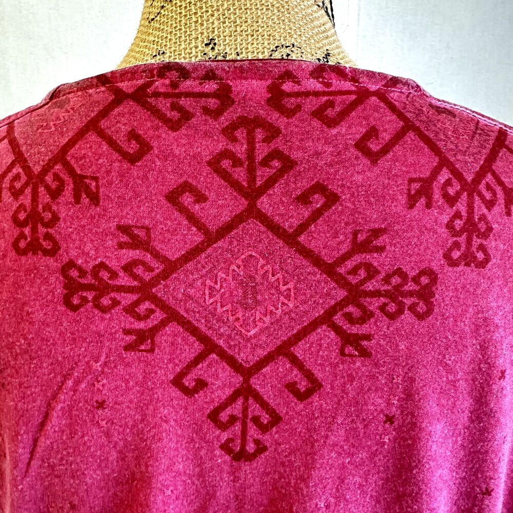 DESIGUAL Leticia Womens Belted Adjustable Plunge V-Neck Burgundy Mini Dress SZ S - Picture 7 of 12